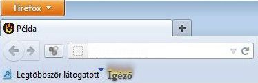 Firefox könyvjelző
